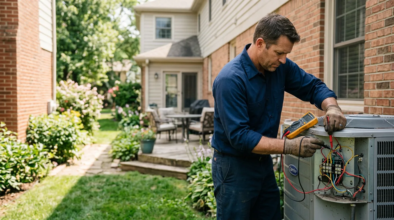 HVAC technician working near Warsaw, MO